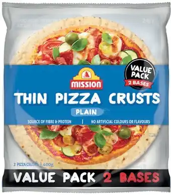 IGA Mission Thin Pizza Crusts offer