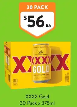Foodworks XXXX Gold offer