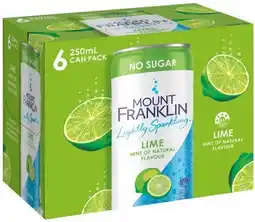 IGA Mount Franklin Lightly Sparkling offer