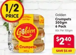 Spar Golden Crumpets offer