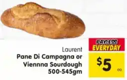 Spar Laurent Pane Di Campagna or Viennna Sourdough offer