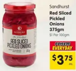 Spar Sandhurst Red Sliced Pickled offer