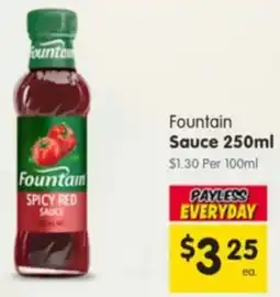 Spar Fountain Sauce offer