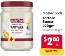 Spar MasterFoods Tartare offer