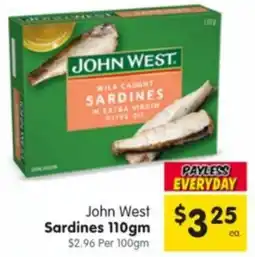 Spar John West Sardines offer