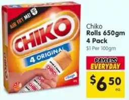 Spar Chiko Rolls offer