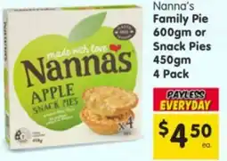 Spar Nanna's Family Pie or Snack Pies offer
