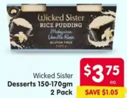 Spar Wicked Sister Desserts offer