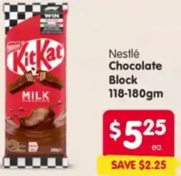 Spar Nestlé Chocolate Block offer