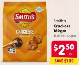 Spar Smith's Crackers offer