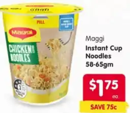 Spar Maggi Instant Cup Noodles offer