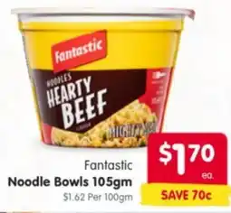 Spar Fantastic Noodle Bowls offer