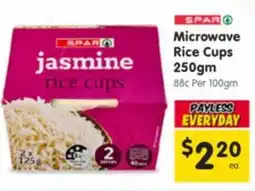 Spar Microwave Rice Cups offer