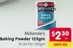 Spar Mckenzie's Baking Powder offer