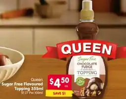 Spar Sugar Free Flavoured Topping offer