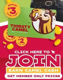 Thirsty Camel Thirsty camel bottleshops card offer