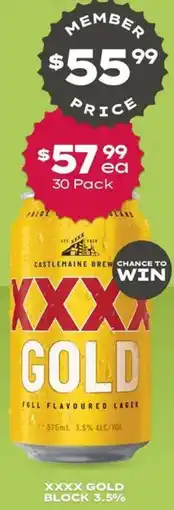 Thirsty Camel Xxxx gold block 3.5% offer