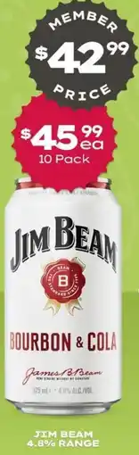 Thirsty Camel Jim beam 4.8% range offer
