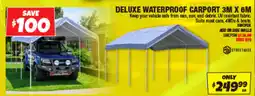 Autobarn Deluxe waterproof carport offer
