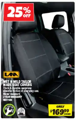 Autobarn Wet n wild tailor made seat covers offer