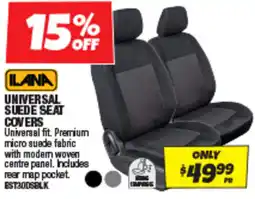 Autobarn Universal suede seat covers offer