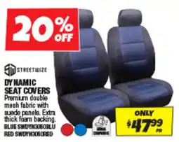 Autobarn Dynamic seat covers offer