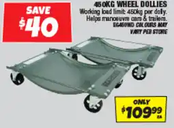 Autobarn Wheel dollies offer