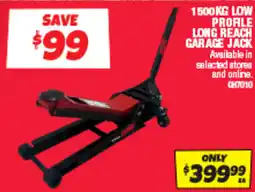 Autobarn 1500kg low proale long reach garage jack offer