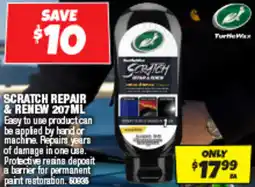 Autobarn Scratch repair & renew offer