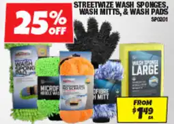 Autobarn Streetwize wash sponges wash mitts & wash pads offer