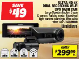 Autobarn Ultra hd 4k dual recording wi f gps dash cam offer