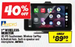 Autobarn 7 wireless monitor offer