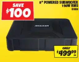 Autobarn 8 powered subwoofer 150w rms offer