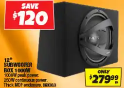 Autobarn 12 subwoofer box 1000w offer