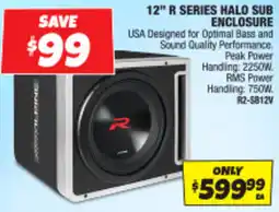 Autobarn 12 r series halo sub enclosure offer