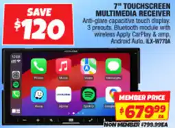 Autobarn 7 touchscreen multimedia receiver offer