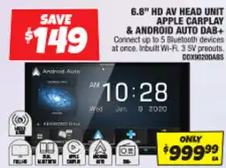 Autobarn Hd av head unit apple carplay & android auto dab offer