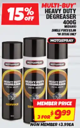 Autobarn Heavy duty degreaser offer