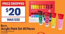 Officeworks Born Acrylic Paint Set offer