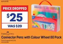 Officeworks Faber castell connector pens with colour wheel offer