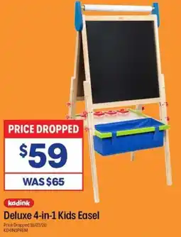 Officeworks Kadink deluxe 4-in-1 kids easel offer
