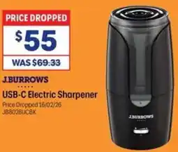 Officeworks J.burrows usb-c electric sharpener offer