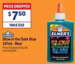 Officeworks Glow in the Dark Glue offer