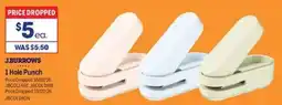 Officeworks J.burrows 1 hole punch offer