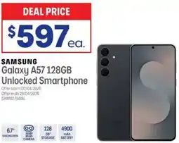 Officeworks Samsung galaxy a57 128gb unlocked smartphone offer