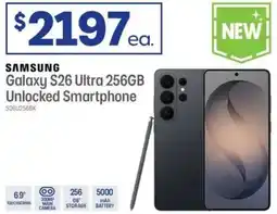 Officeworks Samsung galaxy s26 ultra 256gb unlocked smartphone offer
