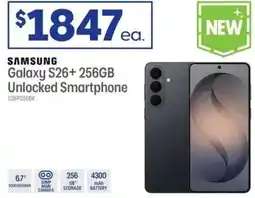 Officeworks Samsung galaxy s26+ 256gb unlocked smartphone offer
