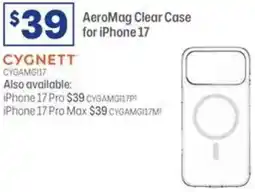 Officeworks Cygnett aeromag clear case offer