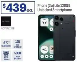 Officeworks Nothing phone (3a) lite 128gb offer