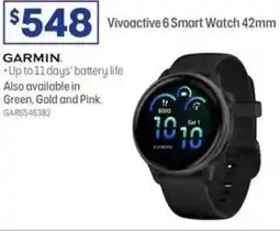 Officeworks Garmin vivoactive 6 smart watch 42mm offer
